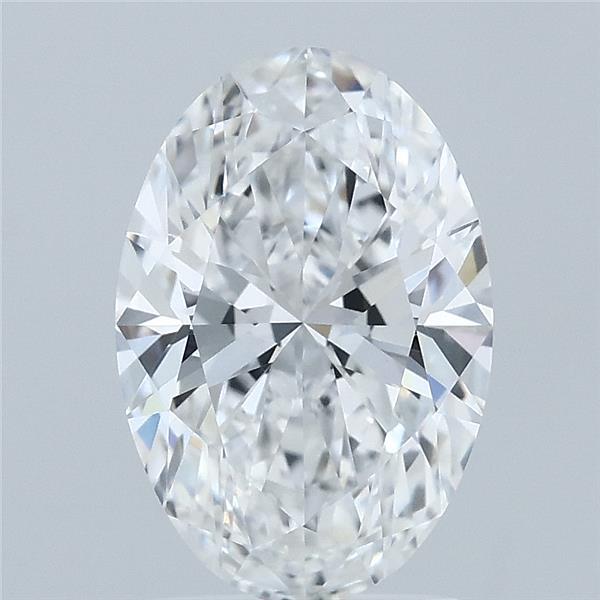 2.05 Carat Oval Lab Grown Diamond, Excellent Polish, E Color, VVS1 Clarity