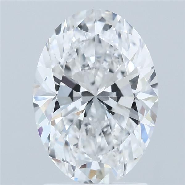 2.06 Carat Oval Lab Grown Diamond, Excellent Polish, D Color, VVS1 Clarity
