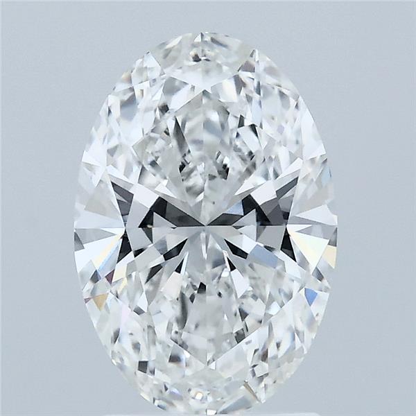 2.07 Carat Oval Lab Grown Diamond, Excellent Polish, F Color, VVS1 Clarity