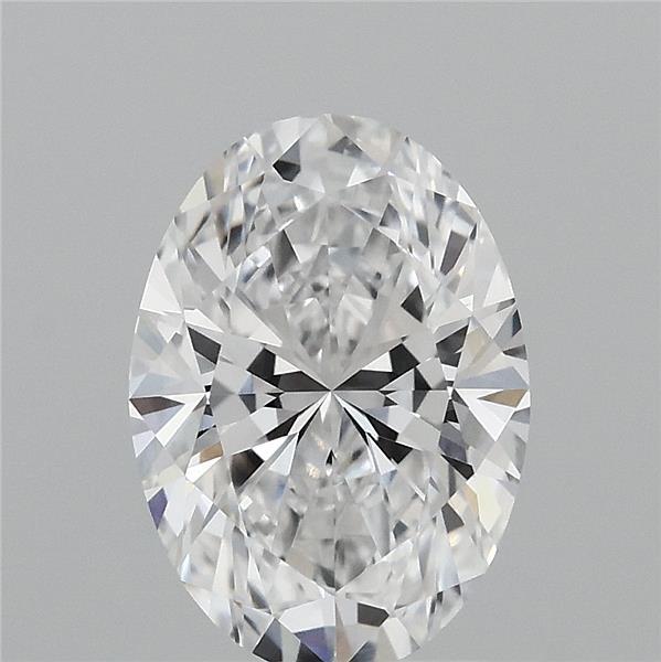 2.09 Carat Oval Lab Grown Diamond, Excellent Polish, D Color, VVS1 Clarity