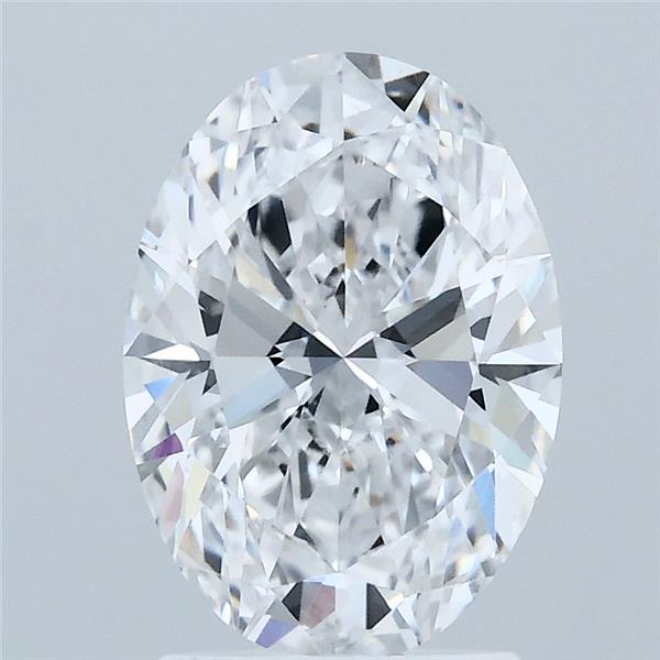 2.09 Carat Oval Lab Grown Diamond, Excellent Polish, D Color, VVS2 Clarity