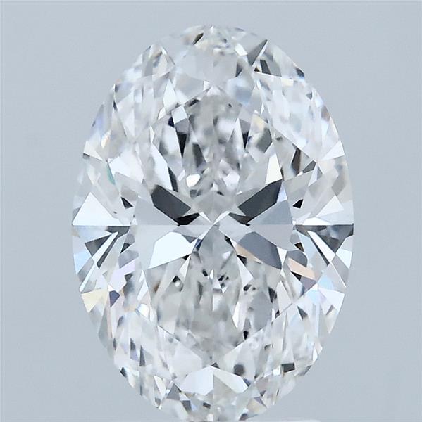 2.09 Carat Oval Lab Grown Diamond, Excellent Polish, D Color, VVS2 Clarity