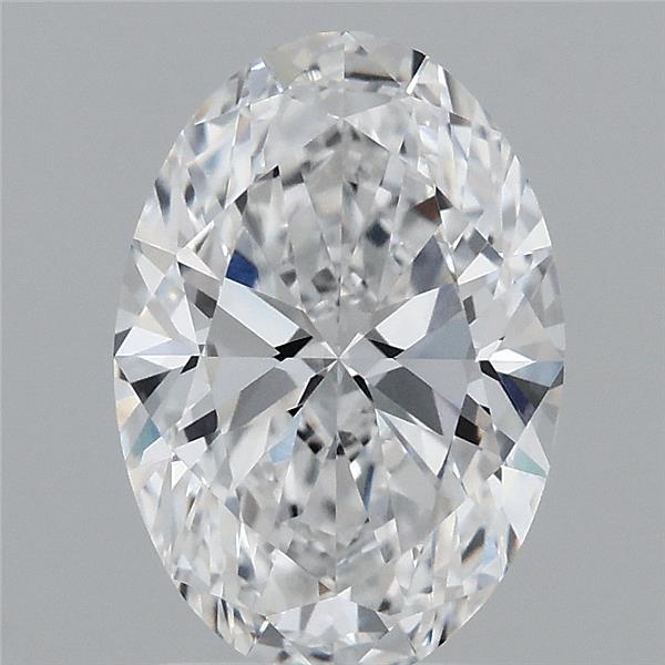 2.14 Carat Oval Lab Grown Diamond, Excellent Polish, D Color, VVS1 Clarity