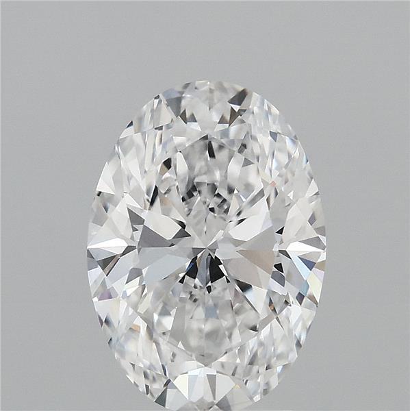 2.87 Carat Oval Lab Grown Diamond, Excellent Polish, D Color, VVS1 Clarity