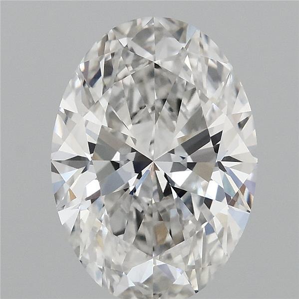 2.93 Carat Oval Lab Grown Diamond, Excellent Polish, F Color, VVS2 Clarity