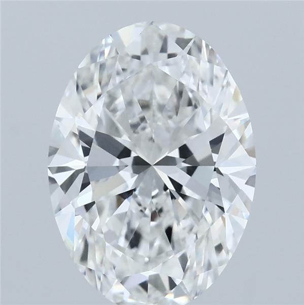 3.00 Carat Oval Lab Grown Diamond, Excellent Polish, E Color, VVS2 Clarity