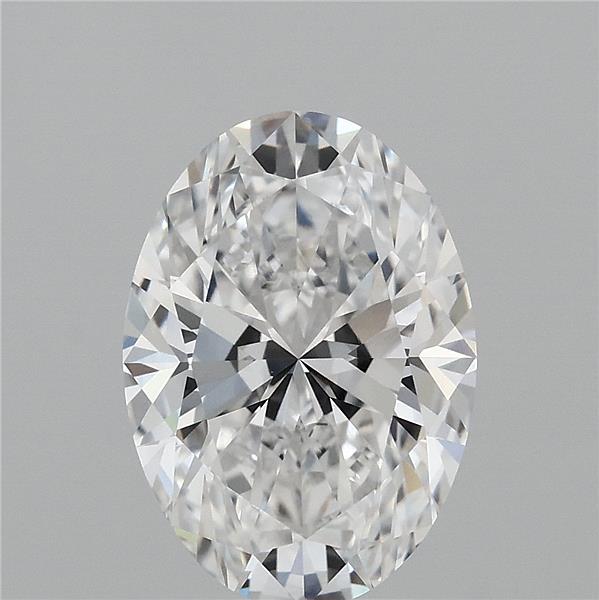 3.01 Carat Oval Lab Grown Diamond, Excellent Polish, E Color, VVS1 Clarity