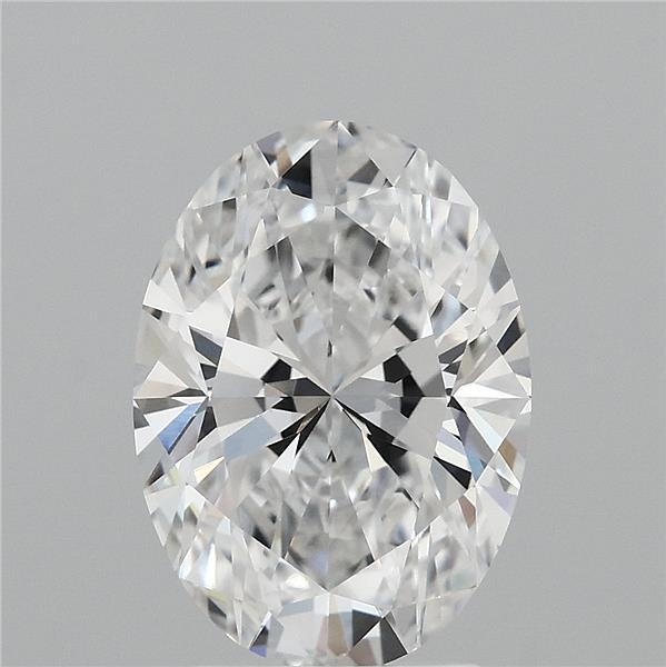 3.02 Carat Oval Lab Grown Diamond, Excellent Polish, E Color, VVS1 Clarity