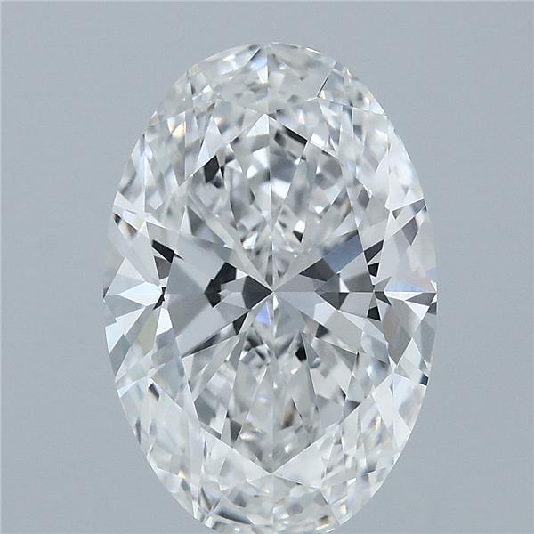 3.02 Carat Oval Lab Grown Diamond, Excellent Polish, E Color, VVS1 Clarity