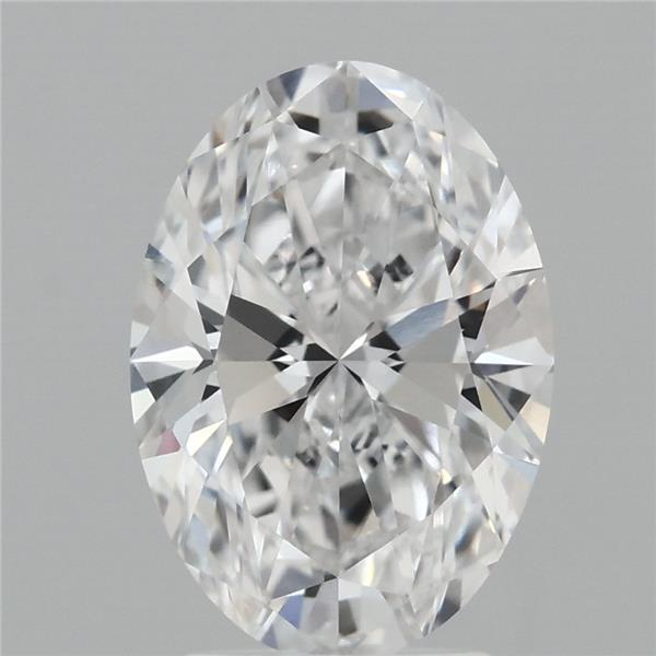 3.08 Carat Oval Lab Grown Diamond, Excellent Polish, D Color, VVS1 Clarity