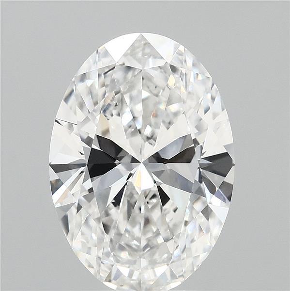 3.50 Carat Oval Lab Grown Diamond, Excellent Polish, E Color, VVS1 Clarity