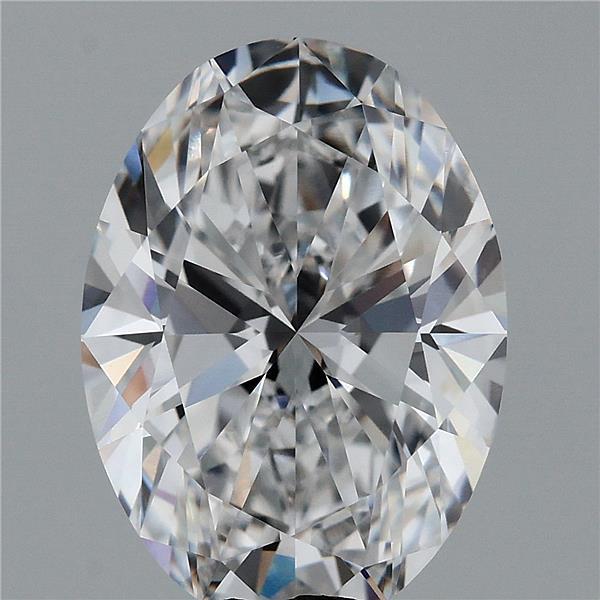 3.54 Carat Oval Lab Grown Diamond, Excellent Polish, D Color, IF Clarity