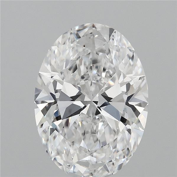 3.54 Carat Oval Lab Grown Diamond, Excellent Polish, D Color, VVS1 Clarity