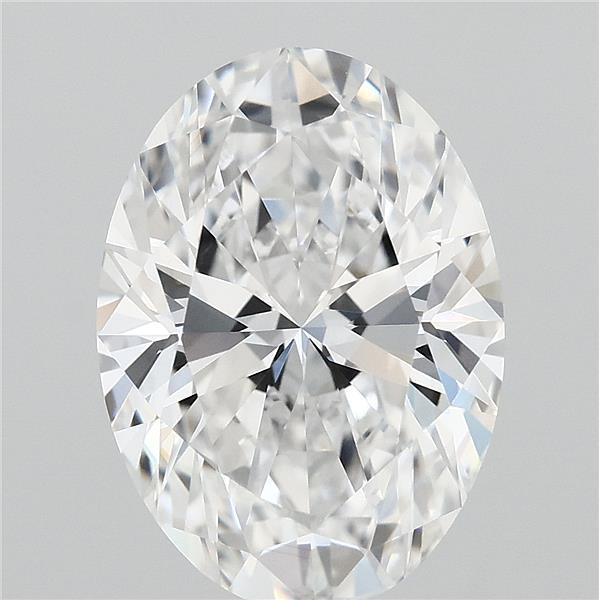 3.58 Carat Oval Lab Grown Diamond, Excellent Polish, D Color, VVS1 Clarity