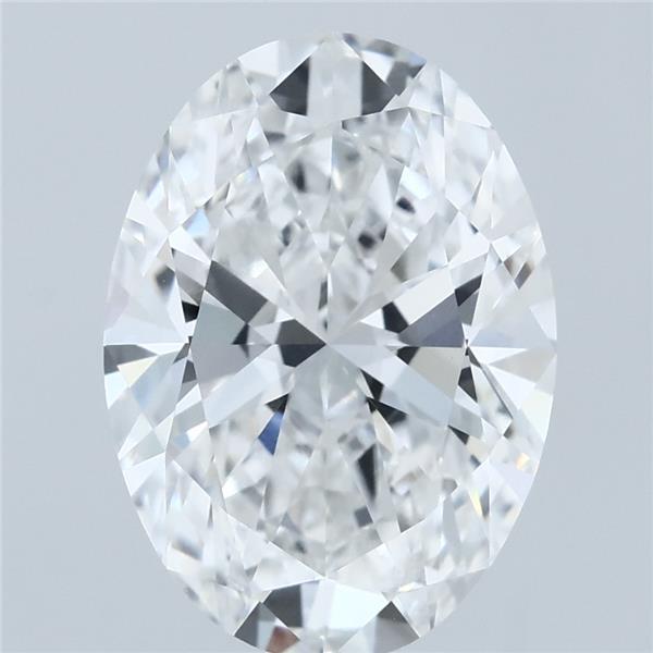3.60 Carat Oval Lab Grown Diamond, Excellent Polish, E Color, VVS1 Clarity