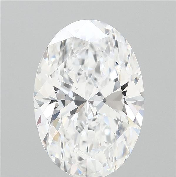 3.72 Carat Oval Lab Grown Diamond, Excellent Polish, D Color, VVS1 Clarity