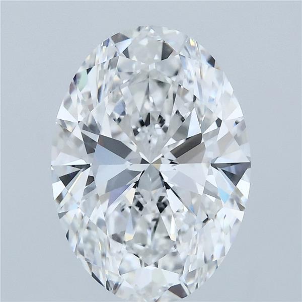 3.78 Carat Oval Lab Grown Diamond, Excellent Polish, E Color, VVS2 Clarity