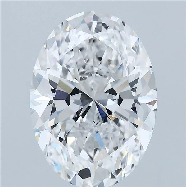 4.01 Carat Oval Lab Grown Diamond, Excellent Polish, D Color, VVS2 Clarity