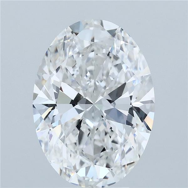 4.02 Carat Oval Lab Grown Diamond, Excellent Polish, E Color, VVS2 Clarity