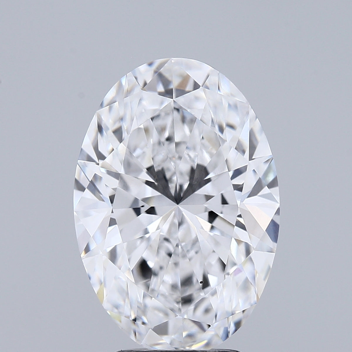 4.03 Carat Oval Lab Grown Diamond, Excellent Polish, D Color, VS2 Clarity