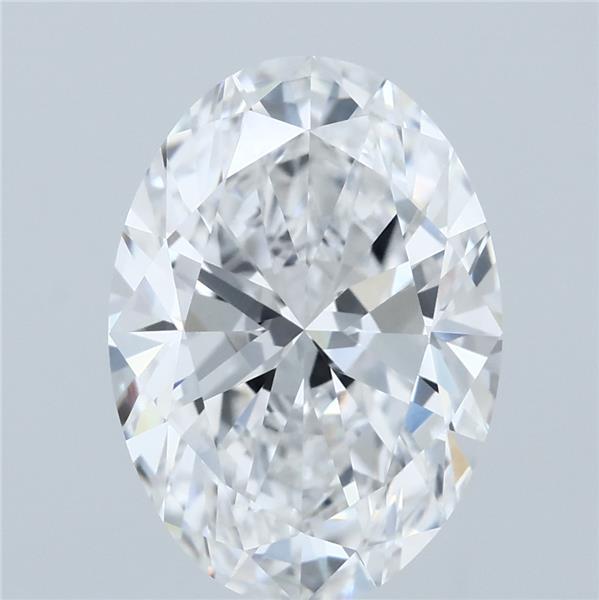 4.03 Carat Oval Lab Grown Diamond, Excellent Polish, E Color, VVS2 Clarity