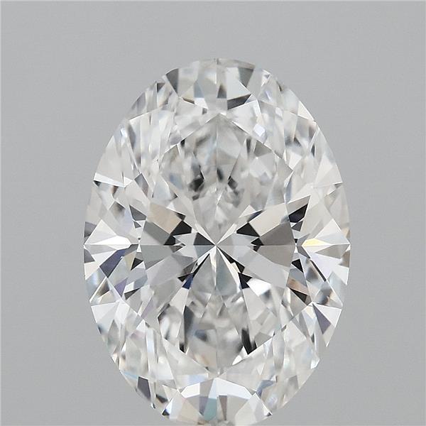 4.05 Carat Oval Lab Grown Diamond, Excellent Polish, E Color, VVS1 Clarity