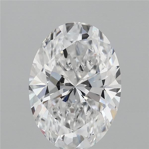 4.07 Carat Oval Lab Grown Diamond, Excellent Polish, E Color, VVS1 Clarity
