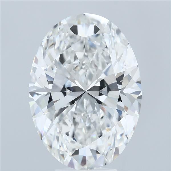 7.01 Carat Oval Lab Grown Diamond, Excellent Polish, F Color, VS1 Clarity