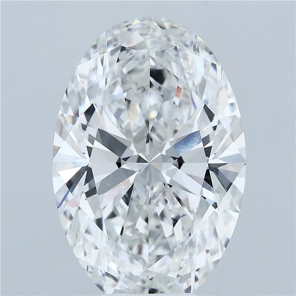 7.05 Carat Oval Lab Grown Diamond, Excellent Polish, F Color, VVS2 Clarity
