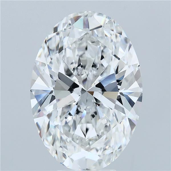 8.27 Carat Oval Lab Grown Diamond, Excellent Polish, E Color, VVS2 Clarity