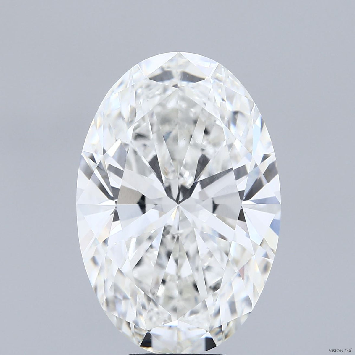 8.66 Carat Oval Lab Grown Diamond, Excellent Polish, G Color, VVS2 Clarity