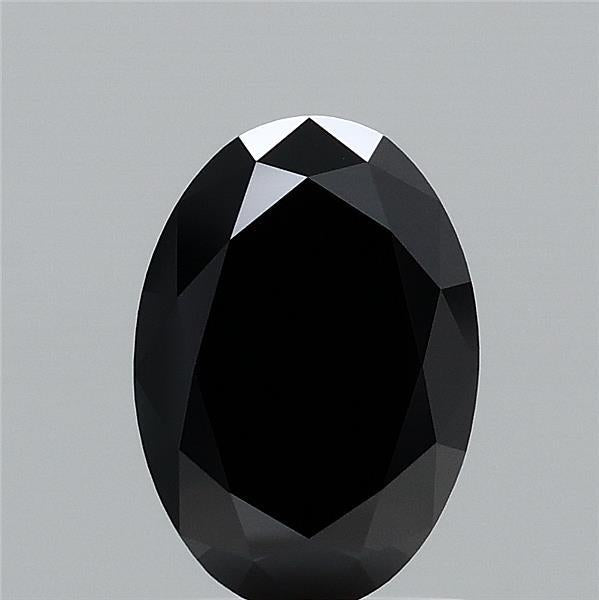1.50 Carat Oval Lab Grown Diamond, Fancy Black Color
