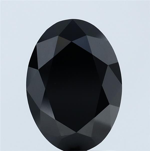 2.03 Carat Oval Lab Grown Diamond, Fancy Black Color