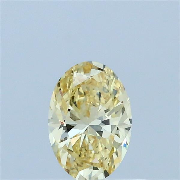 0.35 Carat Oval Lab Grown Diamond, Fancy Intense Yellow Color, VS1 Clarity