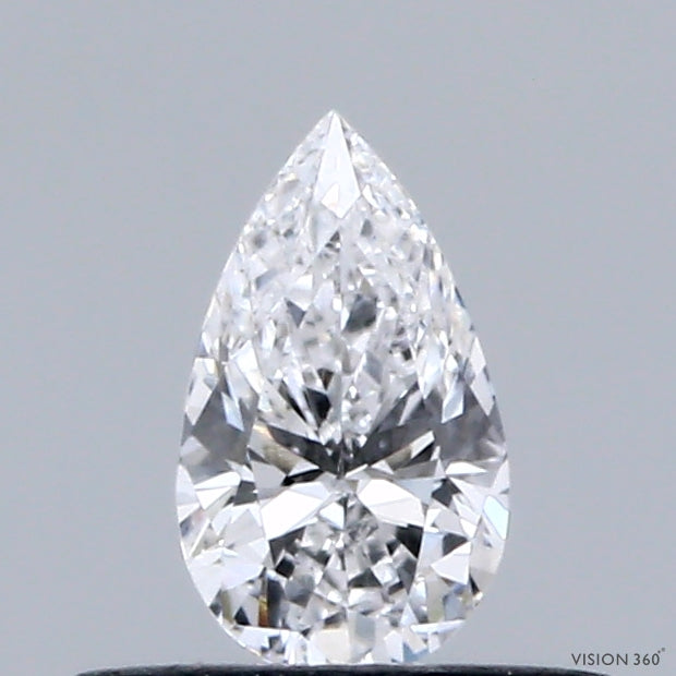 0.30 Carat Pear Lab Grown Diamond, Very Good Polish, D Color, VS1 Clarity