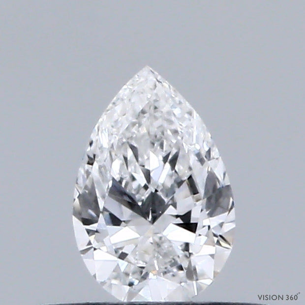 0.30 Carat Pear Lab Grown Diamond, Very Good Polish, D Color, VVS1 Clarity