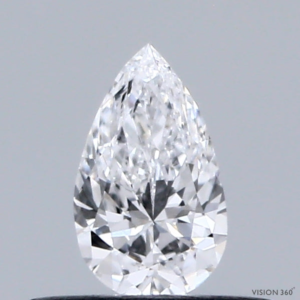 0.30 Carat Pear Lab Grown Diamond, Very Good Polish, D Color, VVS1 Clarity