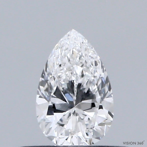 0.32 Carat Pear Lab Grown Diamond, Very Good Polish, D Color, VVS2 Clarity