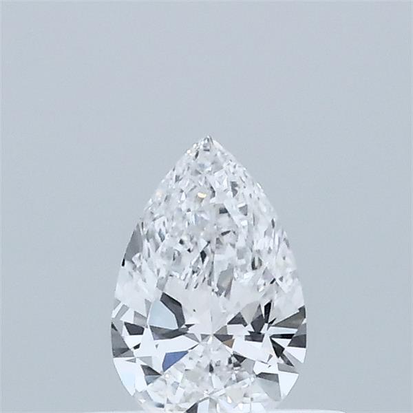 0.32 Carat Pear Lab Grown Diamond, Very Good Polish, D Color, VVS2 Clarity
