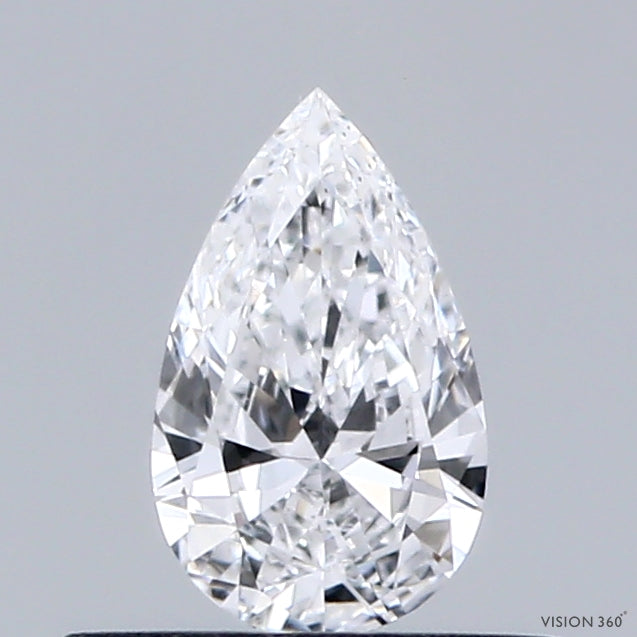 0.34 Carat Pear Lab Grown Diamond, Very Good Polish, D Color, VS1 Clarity