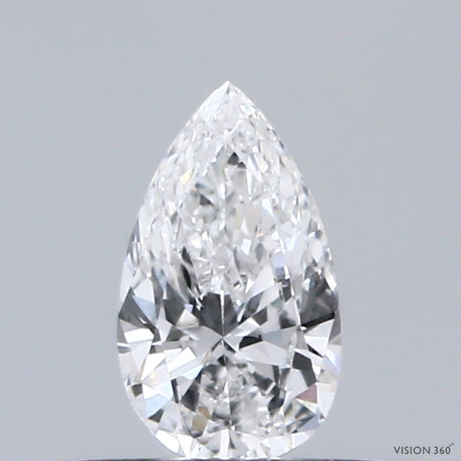 0.34 Carat Pear Lab Grown Diamond, Very Good Polish, D Color, VVS1 Clarity