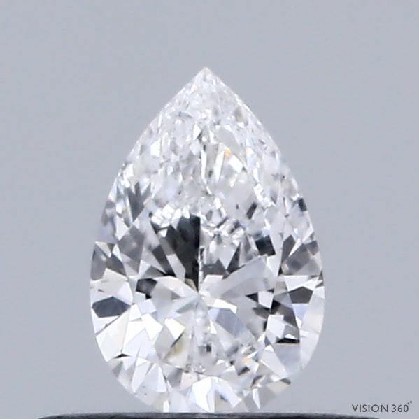 0.35 Carat Pear Lab Grown Diamond, Very Good Polish, D Color, VS1 Clarity