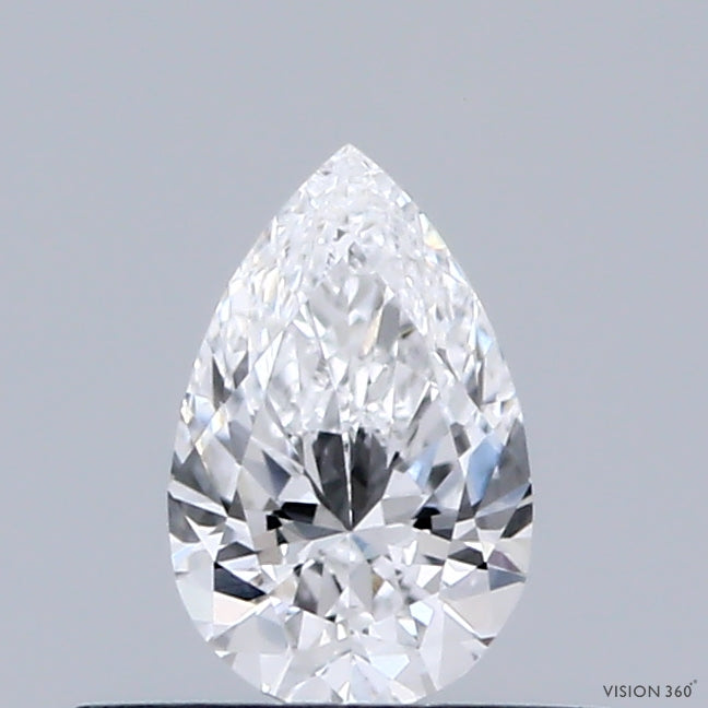 0.35 Carat Pear Lab Grown Diamond, Very Good Polish, D Color, VS1 Clarity