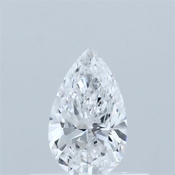 0.35 Carat Pear Lab Grown Diamond, Very Good Polish, D Color, VVS2 Clarity