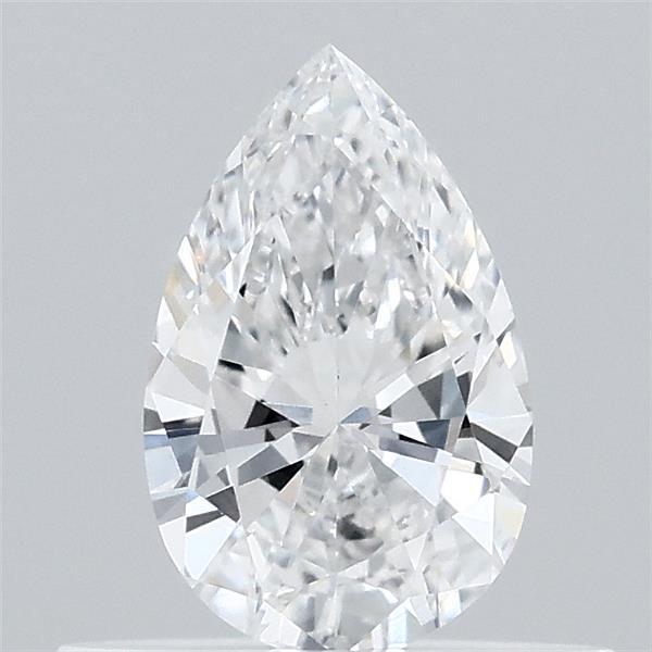 0.37 Carat Pear Lab Grown Diamond, Excellent Polish, D Color, VVS2 Clarity