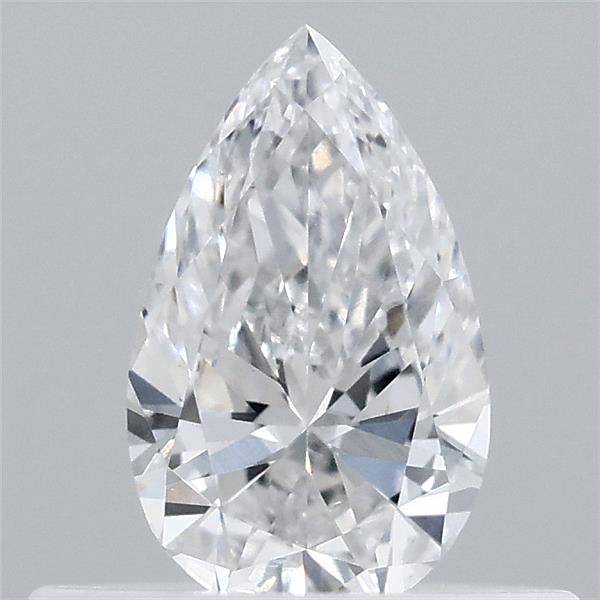 0.37 Carat Pear Lab Grown Diamond, Very Good Polish, D Color, VVS2 Clarity