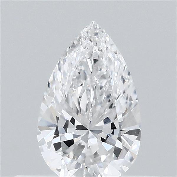 0.37 Carat Pear Lab Grown Diamond, Very Good Polish, D Color, VVS2 Clarity