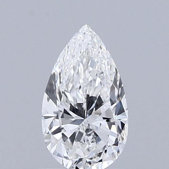 0.37 Carat Pear Lab Grown Diamond, Very Good Polish, D Color, VVS2 Clarity