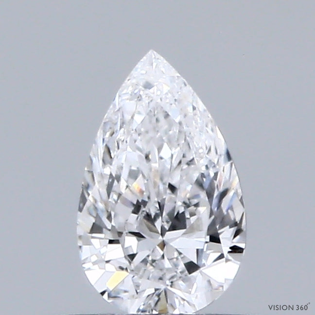0.38 Carat Pear Lab Grown Diamond, Very Good Polish, D Color, VS1 Clarity