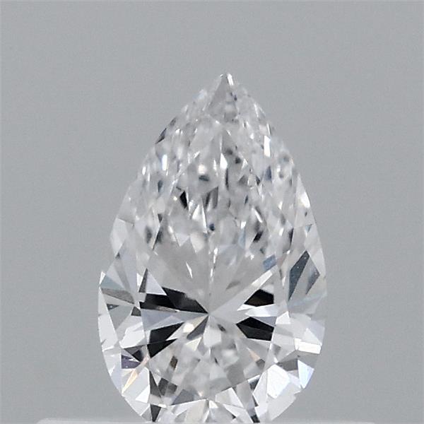 0.38 Carat Pear Lab Grown Diamond, Very Good Polish, D Color, VVS1 Clarity